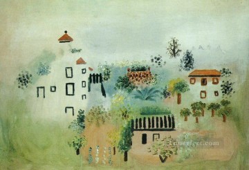 Paysage 1920 Cubist Oil Paintings